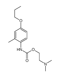 2-(dimethylamino)ethyl N-(2-methyl-4-propoxyphenyl)carbamate结构式