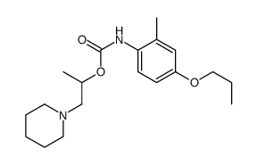 1-piperidin-1-ylpropan-2-yl N-(2-methyl-4-propoxyphenyl)carbamate结构式