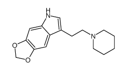 7-(2-piperidin-1-ylethyl)-5H-[1,3]dioxolo[4,5-f]indole结构式