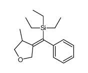 triethyl-[(4-methyloxolan-3-ylidene)-phenylmethyl]silane Structure