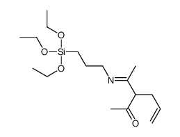 3-[C-methyl-N-(3-triethoxysilylpropyl)carbonimidoyl]hex-5-en-2-one结构式