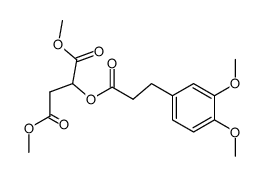 dimethyl 2-((3-(3,4-dimethoxyphenyl)propanoyl)oxy)succinate Structure