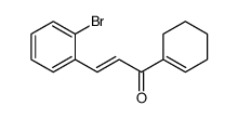 3-(2-bromophenyl)-1-(cyclohexen-1-yl)prop-2-en-1-one结构式