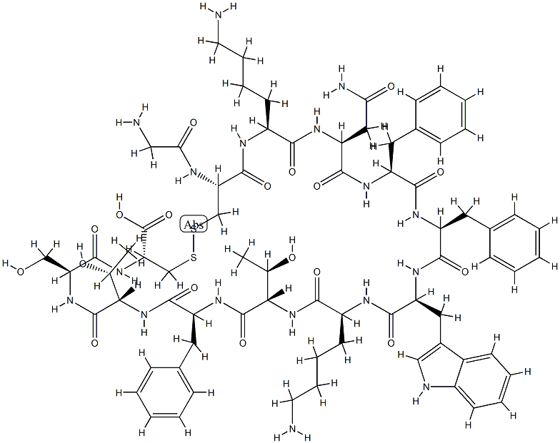 somatostatin, des-Ala(1)- structure