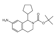 7-amino-2-tert-butoxycarbonyl-1-cyclopentyl-1,2,3,4-tetrahydroisoquinoline结构式