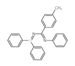 N-(diphenyl-$l^65580-34-9-sulfanylidene)-4-methyl-N-phenyl-benzenecarboximidamide结构式