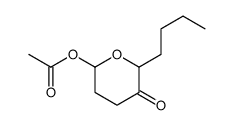 (6-butyl-5-oxooxan-2-yl) acetate结构式