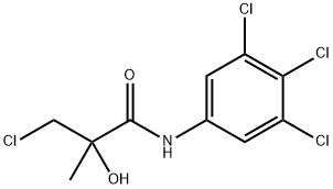 3-Chloro-2-hydroxy-2-methyl-N-(3,4,5-trichlorophenyl)propanamide结构式