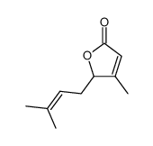 5-(3-Methyl-2-butenyl)-4-methyl-2(5H)-furanone Structure