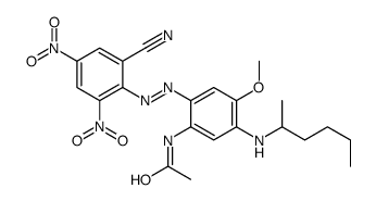 N-[2-[(2-cyano-4,6-dinitrophenyl)azo]-4-methoxy-5-[(1-methylpentyl)amino]phenyl]acetamide picture