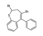 2,4-dibromo-5-phenyl-2,3-dihydro-1-benzothiepine Structure