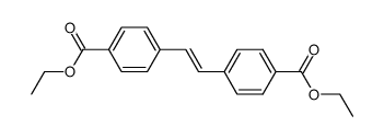 trans-stilbene-4,4'-dicarboxylic acid diethyl ester结构式