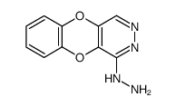 1-hydrazino[1,4]benzodioxino[2,3-d]pyridazine结构式