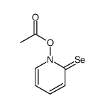 acetic acid 2-selenoxo-2H-pyridin-1-yl ester Structure