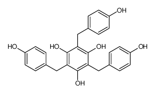 2,4,6-tris[(4-hydroxyphenyl)methyl]benzene-1,3,5-triol结构式