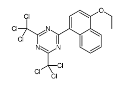 2-(4-ethoxy-1-naphthyl)-4,6-bis-(trichloromethyl)-1,3,5-triazine Structure