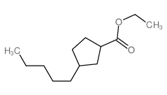 ethyl 3-pentylcyclopentane-1-carboxylate Structure
