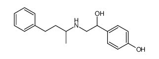 1-(4-hydroxy-phenyl)-2-(1-methyl-3-phenyl-propylamino)-ethanol Structure