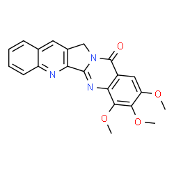 Quino[2,3:3,4]pyrrolo[2,1-b]quinazolin-11(13H)-one,7,8,9-trimethoxy- Structure