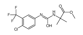 methyl 2-[[4-chloro-3-(trifluoromethyl)phenyl]carbamoylamino]-2-methyl-propanoate结构式