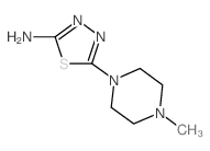 5-(4-Methylpiperazin-1-yl)-1,3,4-thiadiazol-2-amine Structure