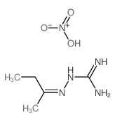2-(butan-2-ylideneamino)guanidine; dihydroxy-oxo-azanium结构式