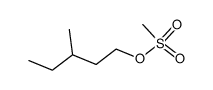 3-methyl-1-pentyl methanesulfonate结构式