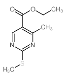 Ethyl 4-Methyl-2-(methylthio)-5-pyrimidinecarboxylate Structure