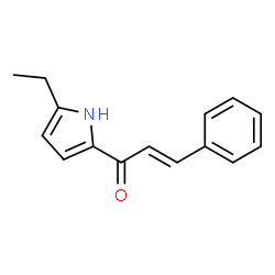 2-Propen-1-one,1-(5-ethyl-1H-pyrrol-2-yl)-3-phenyl-,(2E)-(9CI)结构式
