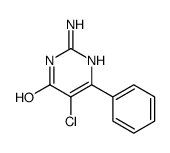 2-Amino-5-chloro-6-phenyl-4(1H)-pyrimidinone结构式