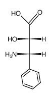(±)-anti-3-amino-2-hydroxy-3-phenylpropanoic acid结构式