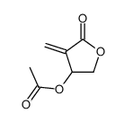 (4-methylidene-5-oxooxolan-3-yl) acetate Structure