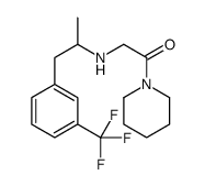 (α-Methyl-m-trifluoromethylphenethylaminomethyl)piperidino ketone结构式