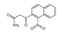 2-((1-nitronaphthalen-2-yl)sulfinyl)acetamide Structure