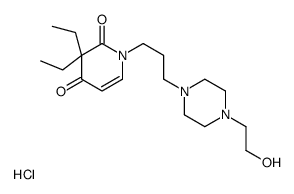 3,3-diethyl-1-[3-[4-(2-hydroxyethyl)piperazin-1-yl]propyl]pyridine-2,4-dione,hydrochloride Structure