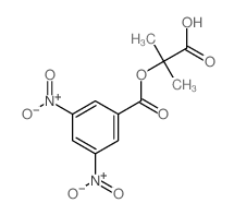 2-(3,5-dinitrobenzoyl)oxy-2-methyl-propanoic acid结构式