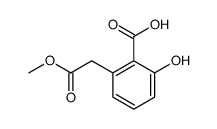 methyl 2-carboxy-3-hydroxyphenylacetate结构式