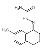 Hydrazinecarboxamide,2-(3,4-dihydro-7-methyl-1(2H)-naphthalenylidene)-结构式
