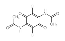 Acetamide,N,N'-(2,5-dichloro-3,6-dioxo-1,4-cyclohexadiene-1,4-diyl)bis-结构式