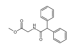 methyl 2-[(2,2-diphenylacetyl)amino]acetate结构式