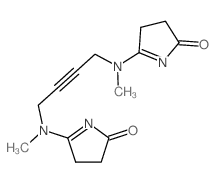 5-[methyl-[4-[methyl-(5-oxo-3,4-dihydropyrrol-2-yl)amino]but-2-ynyl]amino]-3,4-dihydropyrrol-2-one Structure