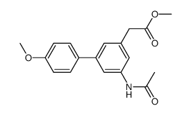 methyl 2-(5-acetamido-4'-methoxy-[1,1'-biphenyl]-3-yl)acetate Structure