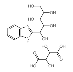 1-(1H-benzimidazol-2-yl)pentane-1,2,3,4,5-pentol,2,3-dihydroxybutanedioic acid结构式