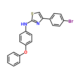 (4-(4-BROMOPHENYL)(2,5-THIAZOLYL))(4-PHENOXYPHENYL)AMINE structure