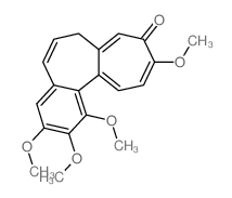 1,2,3,10-tetramethoxy-7H-benzo[a]heptalen-9-one结构式