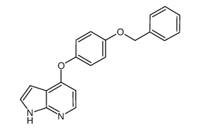 4-(4-benzyloxy-phenoxy)-1H-pyrrolo[2,3-b]pyridine结构式
