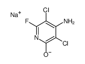 4-amino-3,5-dichloro-6-fluoropyridin-2(1H)-one, monosodium salt结构式