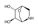 2-Oxa-5-azabicyclo[2.2.2]octane-7,8-diol, (1R,4R,7S,8R)- (9CI) structure