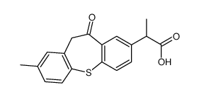 2-(8-methyl-5-oxo-6H-benzo[b][1]benzothiepin-3-yl)propanoic acid Structure