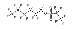 perfluorohexyl 1,1,2,2,2-pentafluoroethane-1-sulfonate Structure